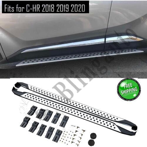 Running board fits for T.oyota C-HR CHR 2018 2019 2020 side steps nerf bar car pedal side stairs side bar