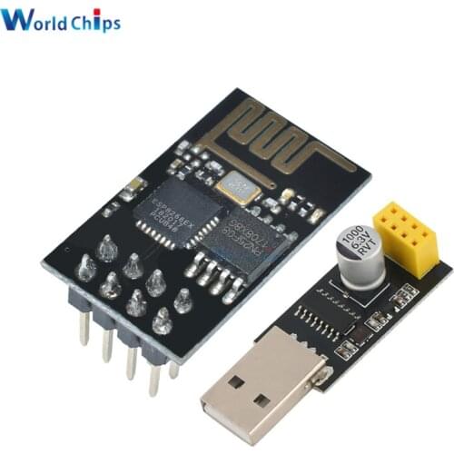 ESP01 Programmer Adapter UART GPIO0 ESP-01 Adaptater ESP8266 CH340G USB to ESP8266 Serial Wireless Wifi Developent Board Module