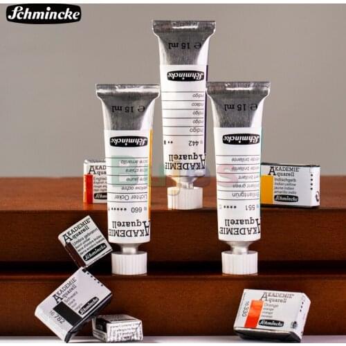 Schmincke Owl 24 Color, College-level 15ml Tubular Watercolor, Solid Watercolor,Suit for Student and Artist, DE(Origin)