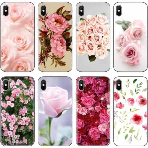 For Samsung Galaxy A3 A5 A7 A9 A8 Star Lite A6 Plus 2018 2015 2016 2017 Pink Roses Custom Silicone Phone Case