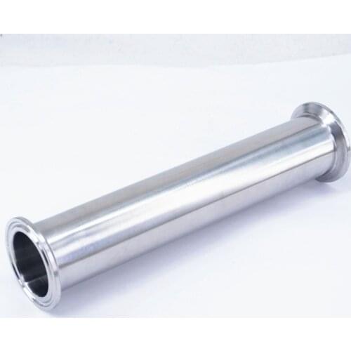1.5" Tri Clamp x 38mm OD Pipe Sanitary Spool Tube Length 204mm(8") For Homebrew SUS304 Stainless Steel