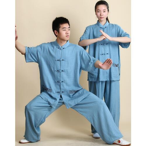 Tai Chi Uniform Clothing Women Men Wushu Clothing Kung Fu Uniform Suit Martial Arts Uniform Outdoor Walking Morning Sprots