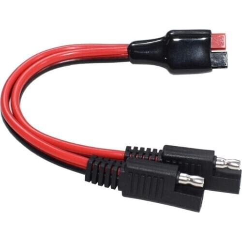 45 A to SAE Y-Type Splitter Connector 14AWG RV Boat Charge Battery Solar Panel 25 CM/10 Inch