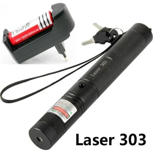 USB charging green laser 303 high power 5 milliwatts red purple laser sight hunting equipment outdoor ultra-long radiation 8000m