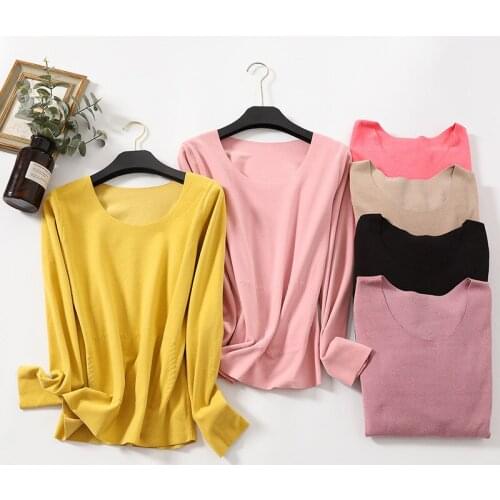 De velvet warm jacket women autumn and winter slim plus size round neck bottoming shirt thickened warm autumn clothing fever T-s