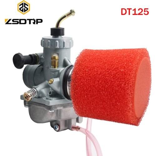 ZSDTRP VM24 28mm Mikuni Carburetor For Yamaha DT125 YZ80 YZ85 DT100 RT100 RT180 BW200 TTR125 Dirt Bike with Air Filter