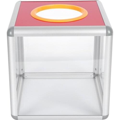 1Pc Transparent Annual Meeting Lottery Box Prank Simple Lucky Draw Box