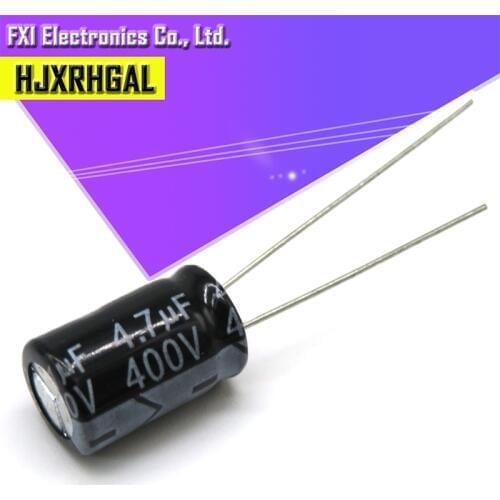 10PCS 400v4.7uf 400v 6x13 Electrolytic capacitor 400v 4.7uf 6*13