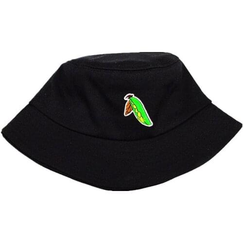 2021 Lentil Embroidery Cotton Bucket Hat Fisherman Hat Outdoor Travel Hat Sun Cap Hats for Men and Women 128