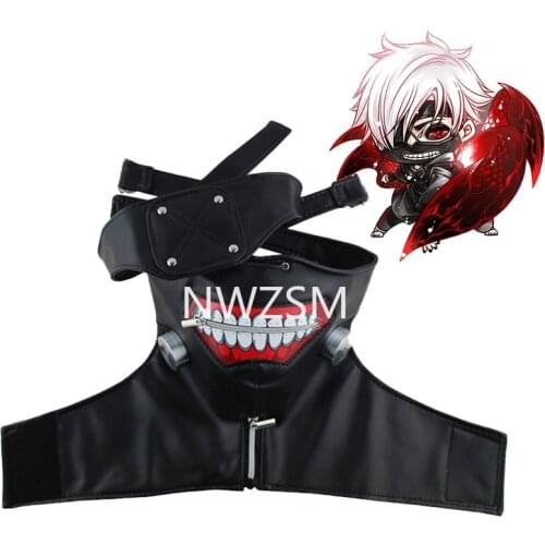 Anime Tokyo Ghoul Kaneki Ken Cosplay Costumes Mask Halloween Party Masks Cosplay