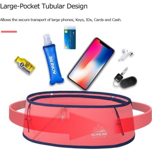 AONIJIE W8101 Hydration Running Belt Waist Pack Travel Money Bag Trail Marathon Gym Workout Fitness Mobile Phone Holder 420ml