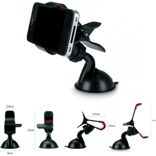 Car Phone Entrainment Suction Cup Universal Car Phone Holder Automatic Windshield Phone Holder Mobile GPS Holder Installation