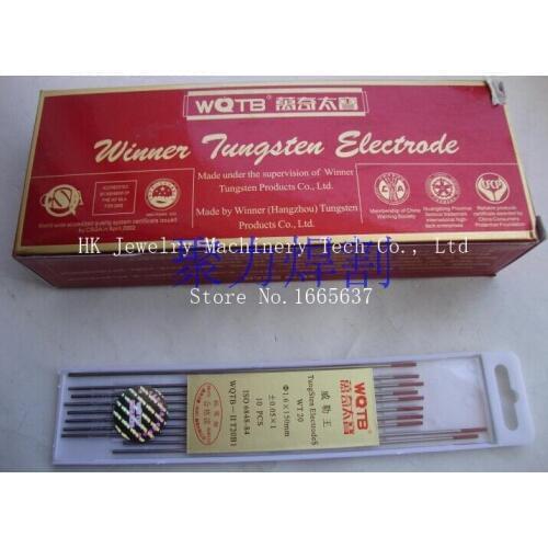 Free Shipping 10 pieces 1.6x150mm Tungsten Electrode Tools for Jewelry spot welder Tungsten Electrodes