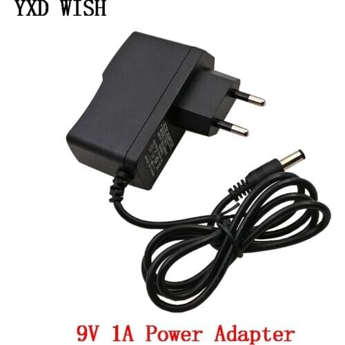 9V 1A Power Adapter EU 5.5mm*2.1mm interface Power Supply 100-240V AC Adapter For Arduino UNO MEGA Power Supply 9 V Volt 1 A