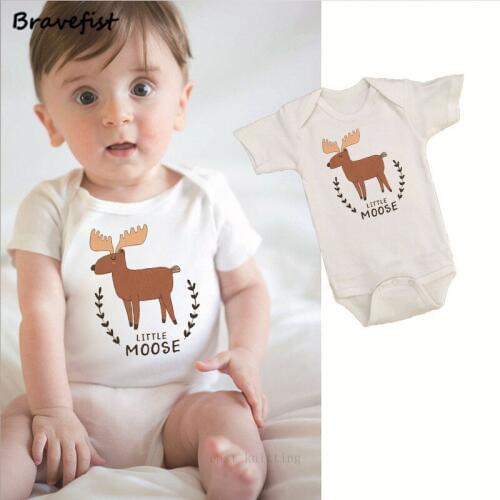 Little Moose Summer Baby Bodysuits Fashion Kids Jumpsuits 0-24Months Children Boys Clothes Girls Clothing Cotton Kids Jumpsuits