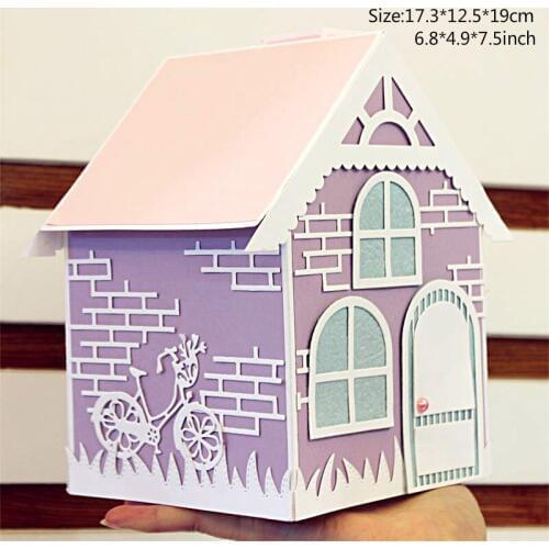 KSCRAFT Big House Tissue Box Metal Cutting Dies Stencils for DIY Scrapbooking/photo album Decorative Embossing DIY Paper Cards