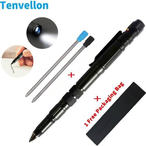 Self Defense Supplies Tactical Pen Self Defense Tool Flashlight Security Protection defense tool Tungsten Steel