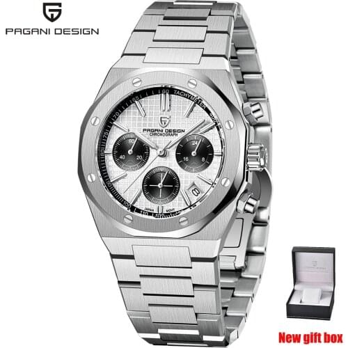 Pagani Design 2021 New Top Brand 40mm Mens Quartz Watch Sapphire 200m Waterproof Automatic Watch Men Sports Chronograph Relogio
