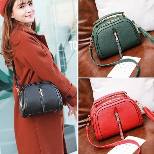 Design Fashion Women Shoulder Bag PU Leather Womens Crossbody Messenger Bags Ladies Coin Purse Zipper Money Pocket Long Wallet