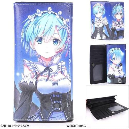 Anime Re:Zero kara Hajimeru Isekai Seikatsu Rem Long Wallet/High Quality PU Purse with Magnetic Button (MYCQB_2)