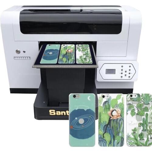 Long life and high resolution 6 color uv phone case flatbed printing machine digital uvflatbed printer