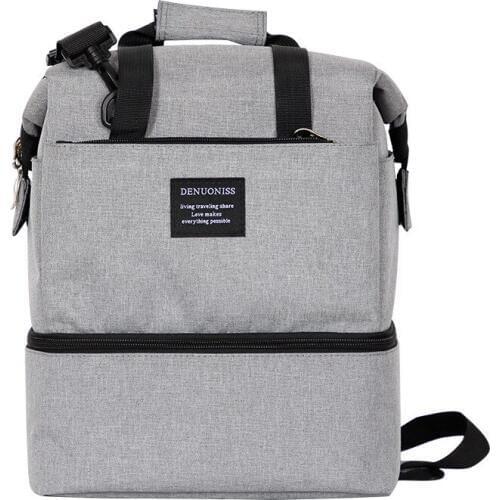 10L double layer waterproof cooler bag large picnic lunch box vehicle insulation cool ice pack food fresh carrier shoulder bag