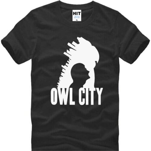 Rock Owl City Adam Young T-Shirt T Shirt For Men Summer Mens New Short Sleeve O Neck Cotton Casual Top Tee Camisetas Masculina