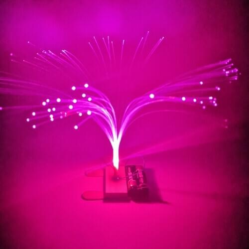 Creative science and technology diy manual light small optical fiber light science experiment set educational toys for children