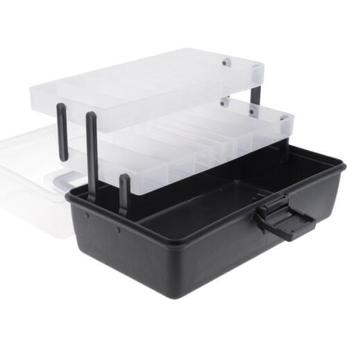 Multifunction Fishing Tackle Box Lure Accessory Storage Box Portable Arts Crafts Organizer Case
