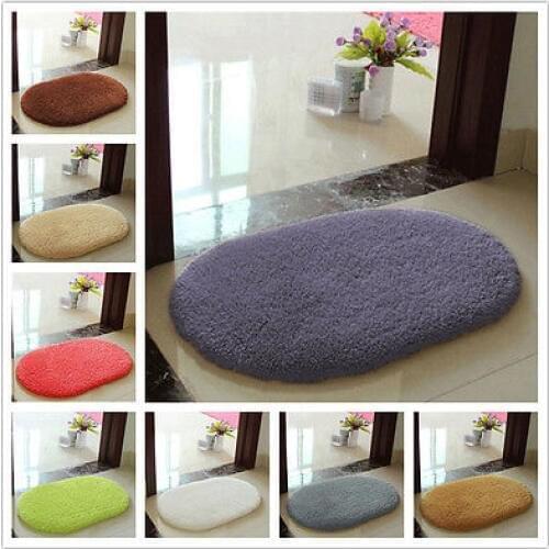 Fashion 8 Colors Anti-slip Soft Memory Floor Mats Foam Bath Bathroom Bedroom Room Floor Mat Rug