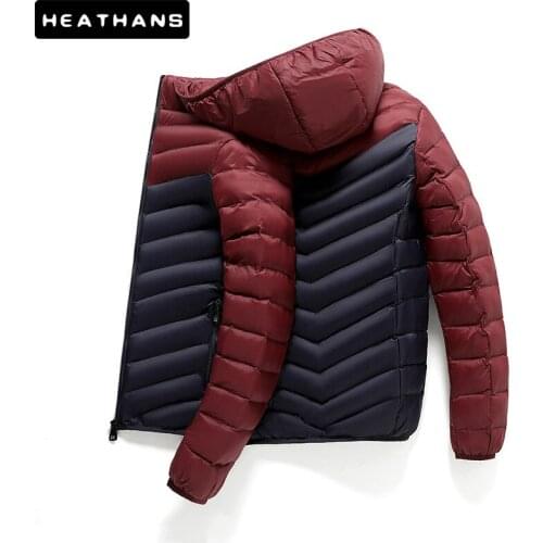 Men Hoody Parkas Winter Jackets Coats Male Thick Warm Parka Pacthwork Casual Men Outwear Windbreaker Hooded Coat Zipper Overcoat