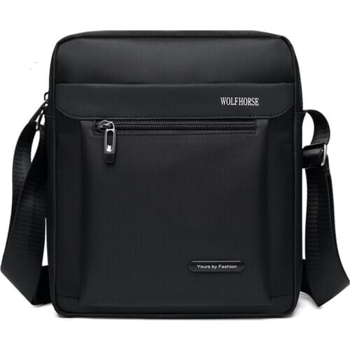 Mens personal pocket bag messenger bag mens Korean casual waterproof Oxford cloth bag travel business shoulder bag small bag