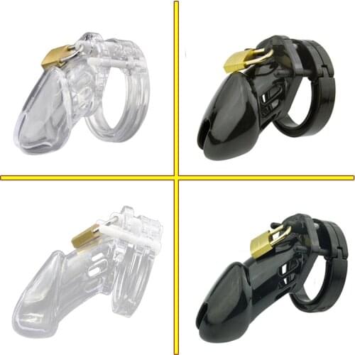 CB6000 Male Chastity Device With 5 Size Penis Ring Cock Cage Brass Lock Lock Digital Label Adult Game Sex Toys