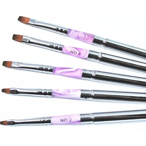 Nail Art Brush Set Manicure Tools Gradient Gel Nail Polish Builder Drawing Carving Ombre Brushes French Nail Design Painting Pen