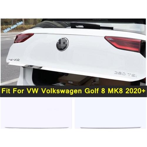 Stainless Steel Rear Boot Door Trunk Cover Tailgate Garnish Molding Strip Trim For VW Volkswagen Golf 8 MK8 2020 2021 Accessory