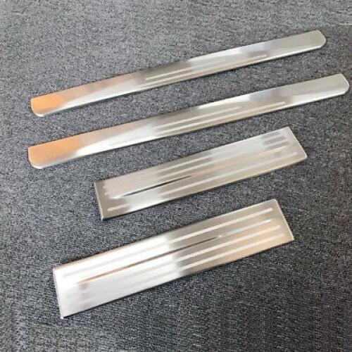 Stainless Steel Outer Door Sill Scuff Plate 4pcs For Nissan Leaf 2018