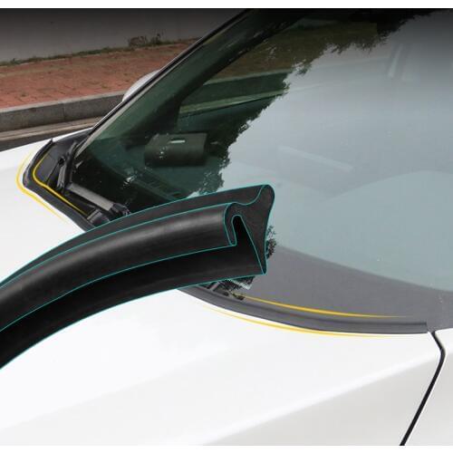 1.8M Car Styling Hood Guide Strip Cover Spoiler Sealing Strip Decoration Sealing Strips Sticker Reduce noise External Accessory