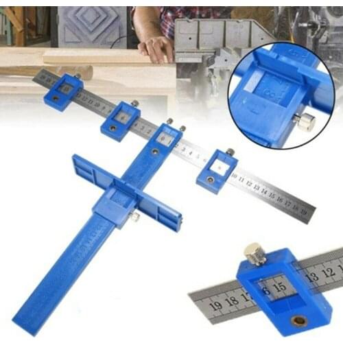 Punch Locator Drill Guide Detachable Hole Punch Jig Tool Center Drill Bit Set Sleeve Cabinet Hardware Locator Wood Drilling Tool