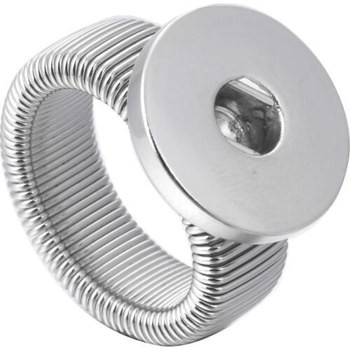 New Snap Jewelry 18mm Snap Button Rings Interchangeable Jewelry for Snap Buttons DIY Ginger Charms Snap Ring