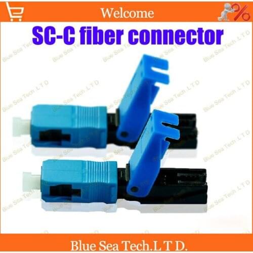2pcs New type Fiber Optic Fast Connector SC-C1 Fast Connector Quick connector FTTH for telecommunications