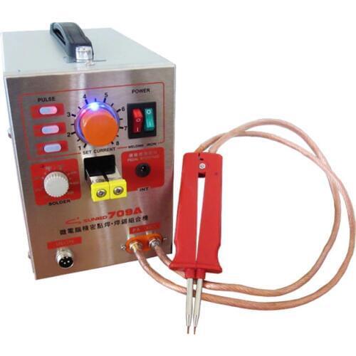 SUNKKO 709A 1500W Spot Welding & Soldering Station with Universal welding pen for phone notebook 18650 lithium battery
