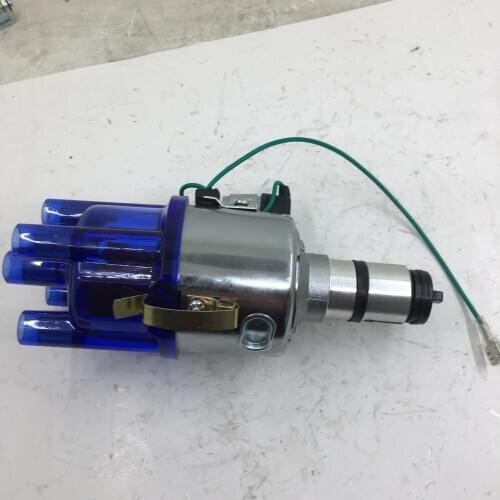 SherryBerg complete distributor for EMPI 9428 CHROME 009 CENTRIFUGAL DISTRIBUTOR STOCK CURVE for VW BUG GHIA THING BUS blue cap