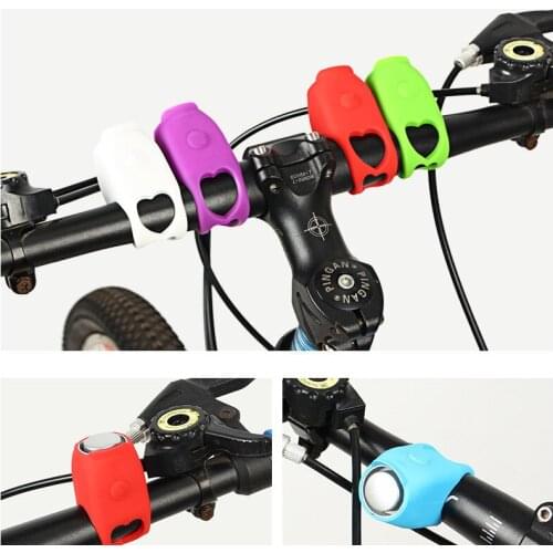 Mini Portable Silicone Bicycle Bell 120db Waterproof Cycling Bike Handlebar Bell Electric Horn MTB Road Cycling Bike Accessories