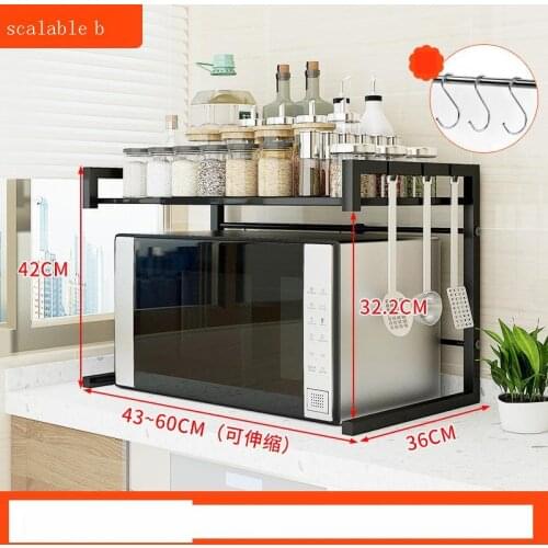 Supplies Scolapiatti Accessories Adjustable Microwave Shelf Cuisine Mutfak Organizador Cocina Kitchen Storage Rack Holder