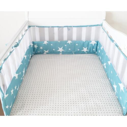 Anticollision One-piece Baby Crib Bed Bumper, 180*30cm Baby Crib Protector For Newborns, Safety Baby Bed Around Linen Cot Fence