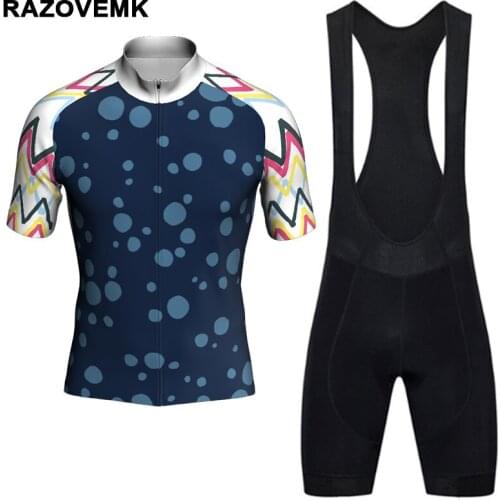 RAZOVEMK 2018 cycling jersey MTB Bike Jersey Bicycles ropa ciclismo bicycle cycle clothing short set Maillot Ciclismo