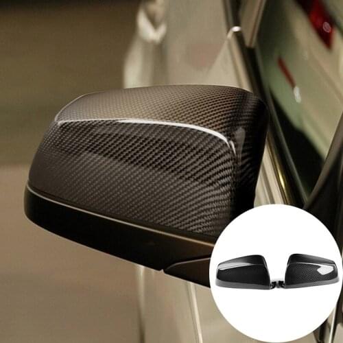 Real Carbon Fiber Rear View Mirror Cover Cap for BMW 5 Series F07 6 F06 F12 F13 2011-2013 F01 F02 Car Side Door Rearview Casing