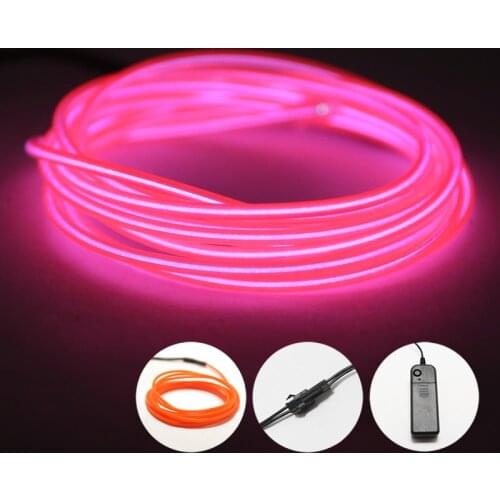 El Led RGB Neon Wire Under Car Flexible Soft Tube Lights Christmas LED Strip Sign Anime/Body Woman/Rooms Rope Light Neon Light