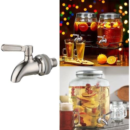 Convenient High Temperature Resistance Stainless Steel Metal Body Drink Water Beverage Dispenser Faucet Wine Barrel Juice Tap