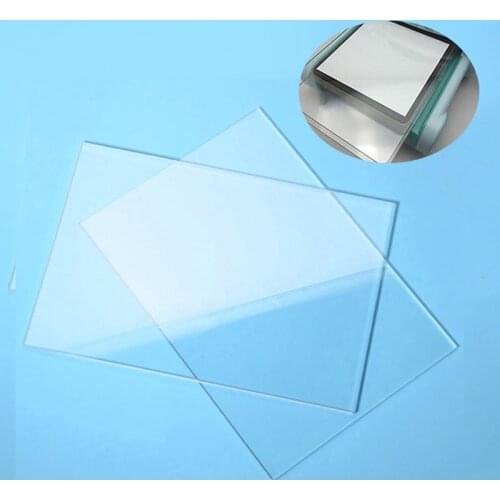 2pcs Generic Acrylic Transparent Cutting Mat Plates Pad For Embossing Cutting Machine 155mm*225mm Thickness 2.5-3mm